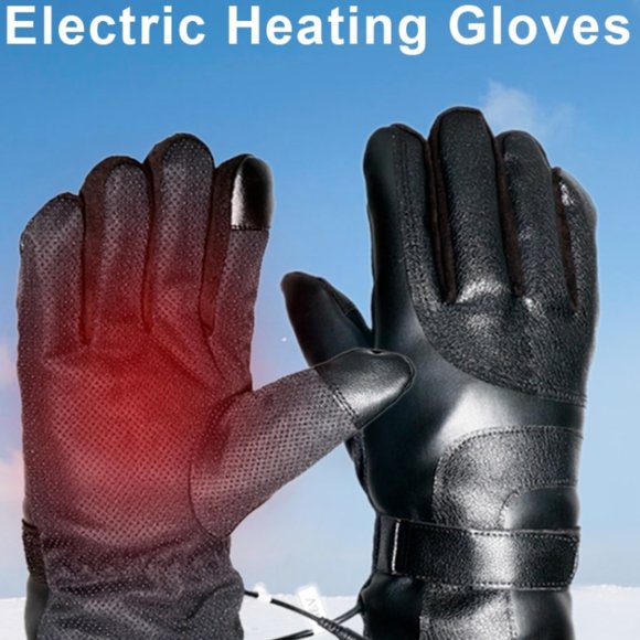 12V Motorcycle Riding Heated Waterproof Gloves With +/- Battery Clips - Picture 2 of 5